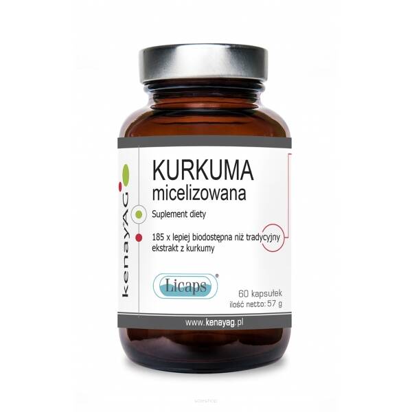 KURKUMA MICELIZOWANA LICAPS 60 kaps. - KenayAg