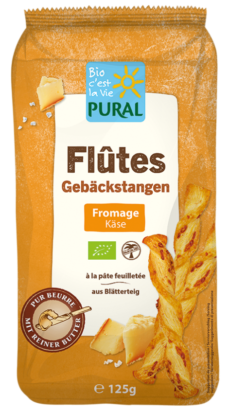 PALUSZKI Z CIASTA FRANCUSKIEGO Z SEREM BIO 125 g - PURAL