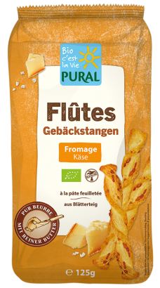 PALUSZKI Z CIASTA FRANCUSKIEGO Z SEREM BIO 125 g - PURAL