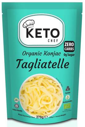 MAKARON KETO (KONJAC TYPU NOODLE TAGLIATELLE) BEZGLUTENOWY BIO 270 g - BETTER THAN FOODS (KETO CHEF)