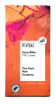 CZEKOLADA GORZKA 71 % BIO 80 g - VIVANI