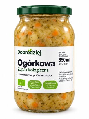 ZUPA OGÓRKOWA BEZGLUTENOWA BIO 850 ml  - DOBRODZIEJ