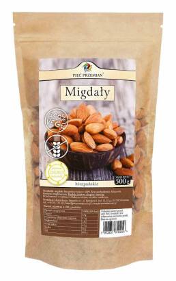 Migdały łuskane 500 g - Pięć Przemian