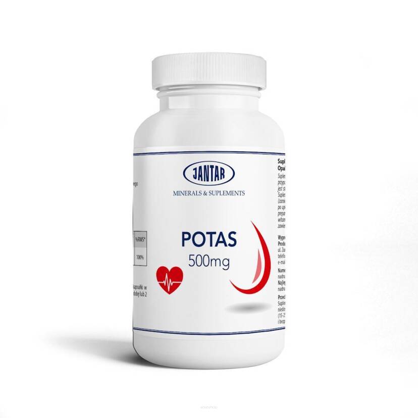 POTAS 60 KAPSUŁEK (500 mg) - JANTAR