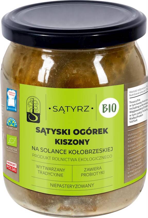 OGÓRKI SĄTYSKIE KISZONE BIO 400 g (300 g) - SĄTYRZ