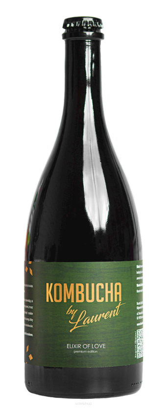 KOMBUCHA SZAMPAŃSKA O SMAKU CZEKOLADOWYM (ELIXIR OF LOVE) BIO 750 ml - KOMBUCHA BY LAURENT (PREMIUM)