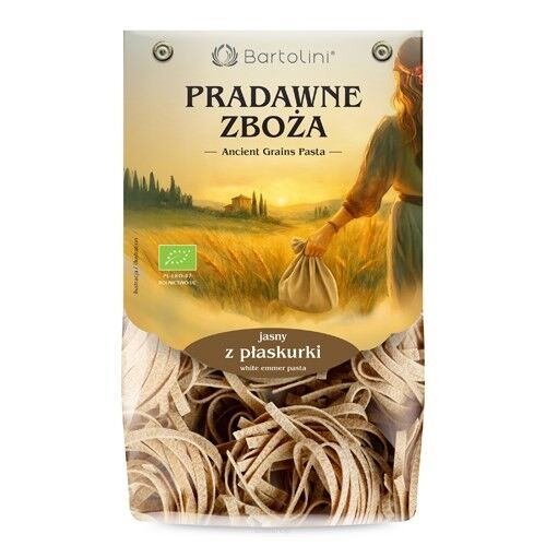 Makaron z płaskurki gniazda jasny  (tagliatelle) BIO 250g