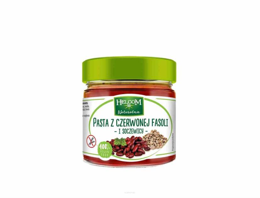 Pasta z czerwonej fasoli i soczewicy 190 g - Helcom