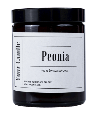 ŚWIECA SOJOWA PEONIA 180 ml - YOUR CANDLE