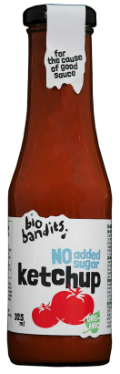 KETCHUP BEZ DODATKU CUKRÓW BIO 325 ml - BIO BANDITS