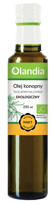 OLEJ Z KONOPI TŁOCZONY NA ZIMNO BIO 250 ml - OLANDIA