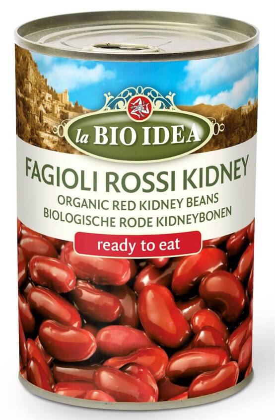 FASOLKA CZERWONA KIDNEY W ZALEWIE BIO 400 g (240 g) (PUSZKA) - LA BIO IDEA