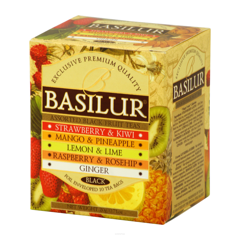 Mieszanka/Assorted BLACK FRUIT TEAS w saszetkach 10x2g - Basilur 