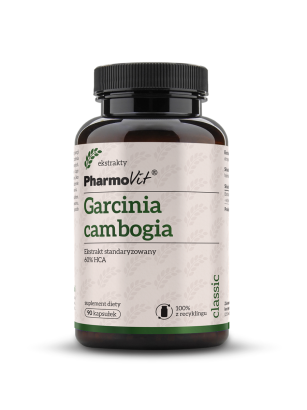 Garcinia cambogia Ekstrakt standaryzowany 60% HCA 90 kaps | Classic Pharmovit