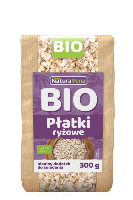 PŁATKI RYŻOWE BIO 300 g - NATURAVENA