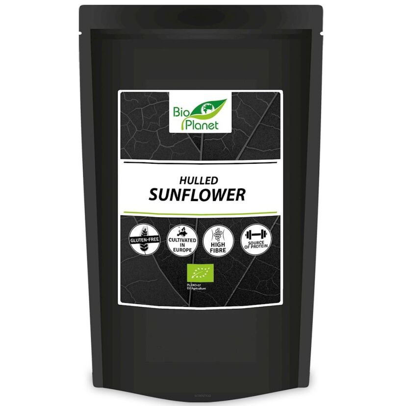 SŁONECZNIK ŁUSKANY BEZGLUTENOWY BIO 800 g - BIO PLANET INTERNATIONAL