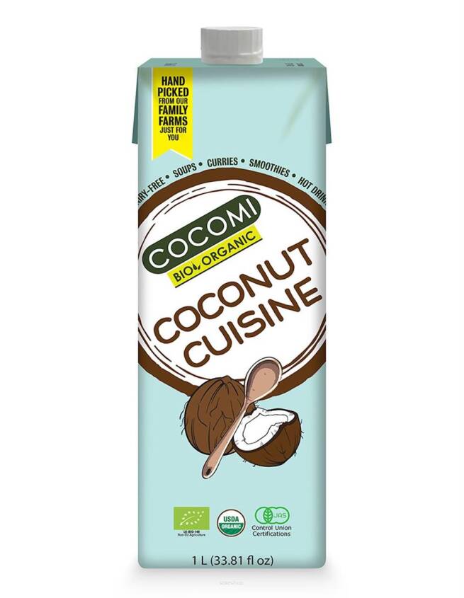 COCONUT MILK - NAPÓJ KOKOSOWY (17 % TŁUSZCZU) BIO 1 L - COCOMI