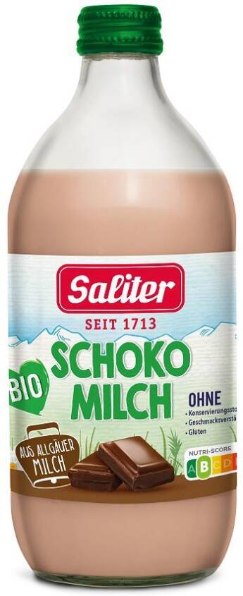 MLEKO CZEKOLADOWE BEZGLUTENOWE BIO 500 ml - SALITER