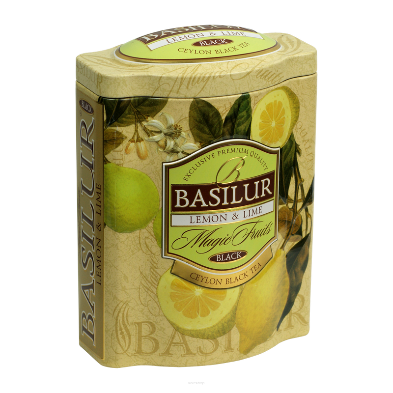 Herbata czarna LEMON & LIME w puszce 100g - Basilur