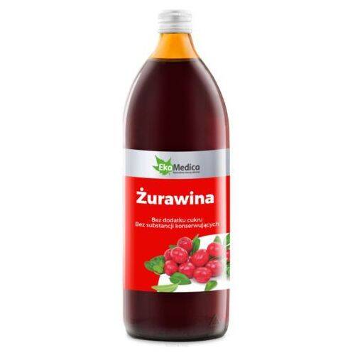 Żurawina, sok z żurawiny 100% 1000 ml - EkaMedica PROMOCJA!