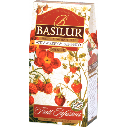Herbata Strawberry &  Raspberry "Sypana" Stożek 100 g - Basilur