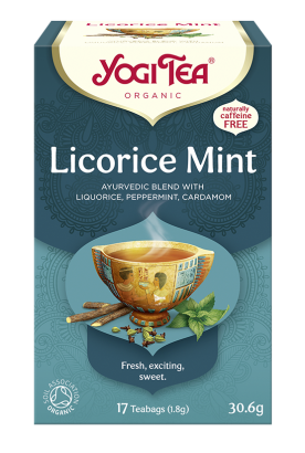 HERBATKA MIĘTA Z LUKRECJĄ (LICORICE MINT) BIO (17 x 1,8 g) 30,6 g - YOGI TEA