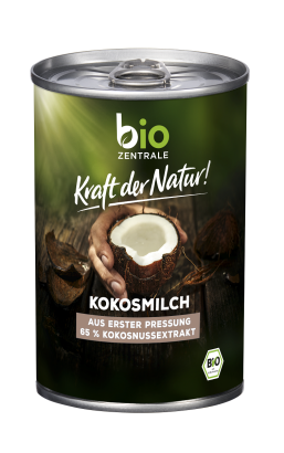 COCONUT MILK - NAPÓJ KOKOSOWY BEZ GUMY GUAR (17 % TŁUSZCZU) BEZGLUTENOWY BIO 400 ml - BIO ZENTRALE