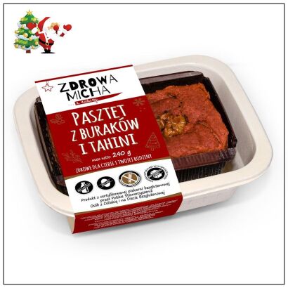PASZTET Z BURAKIEM I TAHINI BEZGLUTENOWY 280 g - ZDROWA MICHA (NA ZAMÓWIENIE - PRODUKT SEZONOWY)
