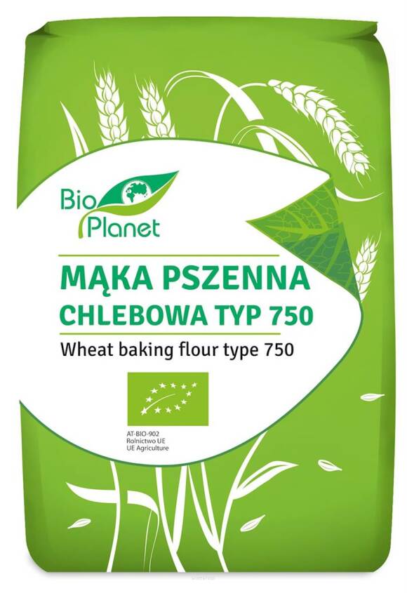 MĄKA PSZENNA CHLEBOWA TYP 750 BIO 1 kg - BIO PLANET