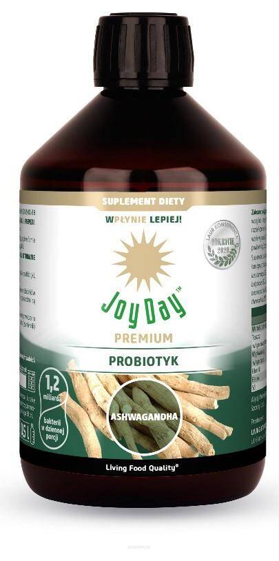 SUPLEMENT DIETY PROBIOTYK Z ASHWAGANDHĄ BEZGLUTENOWY BIO 500 ml - JOY DAY