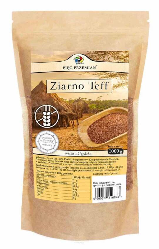 Ziarno teff 1000 g - Pięć Przemian