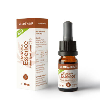 Medihemp 5 % Esencja CBG naturalny olejek BIO 10 ml 