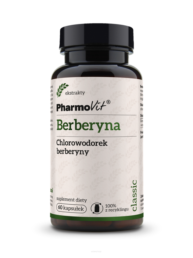 Berberyna Chlorowodorek berberyny 388 mg 60 kaps | Classic Pharmovit