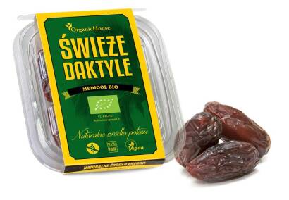 DAKTYLE MEDJOOL ŚWIEŻE BEZGLUTENOWE BIO 120 g - ORGANIC HOUSE (ZDROWE DAKTYLE)