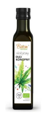 OLEJ KONOPNY TŁOCZONY NA ZIMNO BIO 250 ml - BATOM