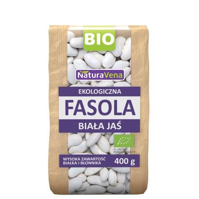 FASOLA BIAŁA JAŚ BIO 400 g - NATURAVENA