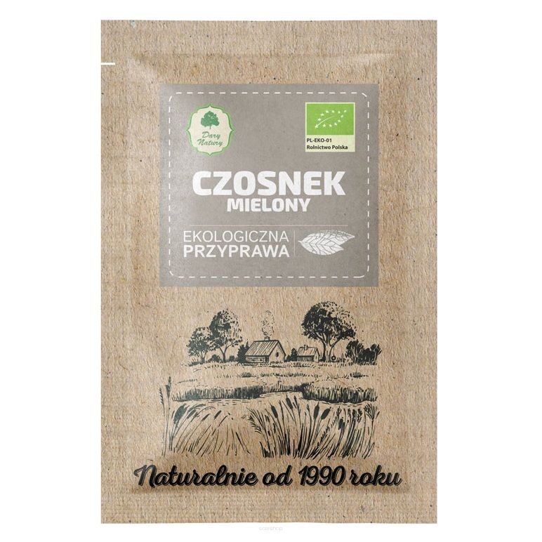 CZOSNEK MIELONY BIO 20 g - DARY NATURY
