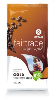 KAWA ZIARNISTA ARABICA 100 % ETIOPIA FAIR TRADE BIO 250 g - OXFAM