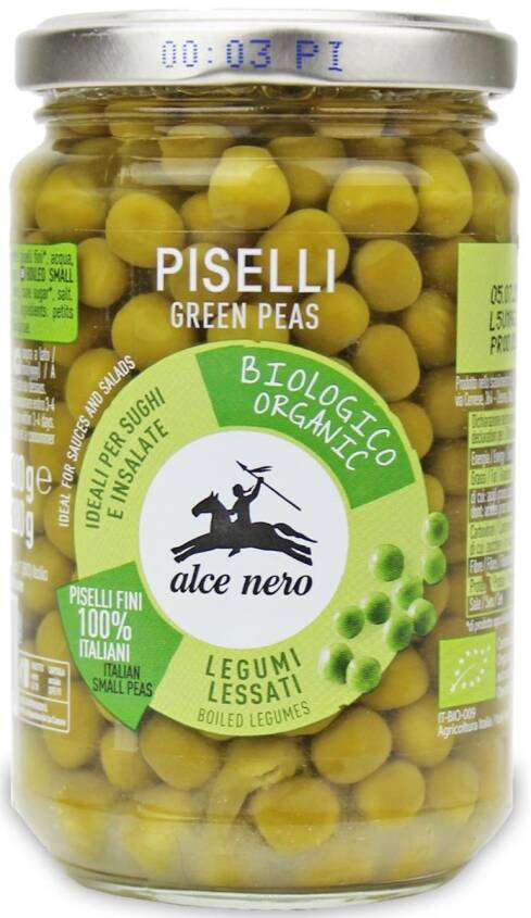 GROSZEK ZIELONY W ZALEWIE BIO 300 g (200 g) (SŁOIK) - ALCE NERO