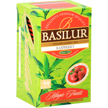 Herbata Zielona Raspberry 20x1,5g - Basilur