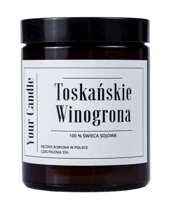 ŚWIECA SOJOWA TOSKAŃSKIE WINOGRONA 180 ml - YOUR CANDLE