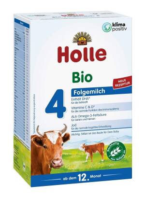 MLEKO KROWIE NASTĘPNE 4 DLA NIEMOWLĄT OD 12 MIESIĄCA BIO 600 g - HOLLE