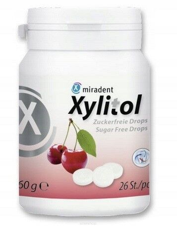 Dropsy pudrowe z ksylitolem WIŚNIA B/C 26 szt, 60g