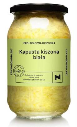 KAPUSTA KISZONA BIAŁA BIO 900 g (800 g) - DELIKATNA (ZAKWASOWNIA)