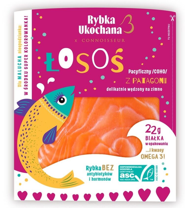 Łosoś pacyficzny delikatnie wędzony 100g