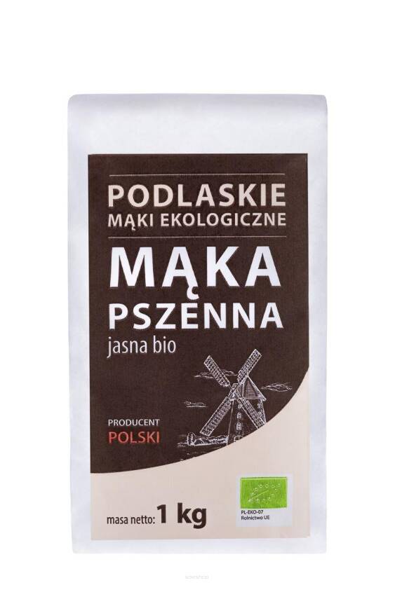 MĄKA PSZENNA JASNA TYP 550 BIO 1 kg - BIO LIFE (MĄKI PODLASKIE)