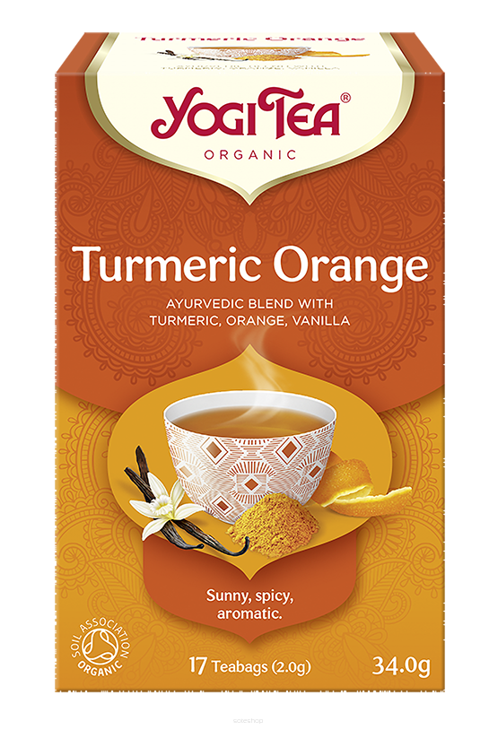 HERBATKA KURKUMA POMARAŃCZA (TURMERIC ORANGE) BIO (17 x 2 g) 34 g - YOGI TEA