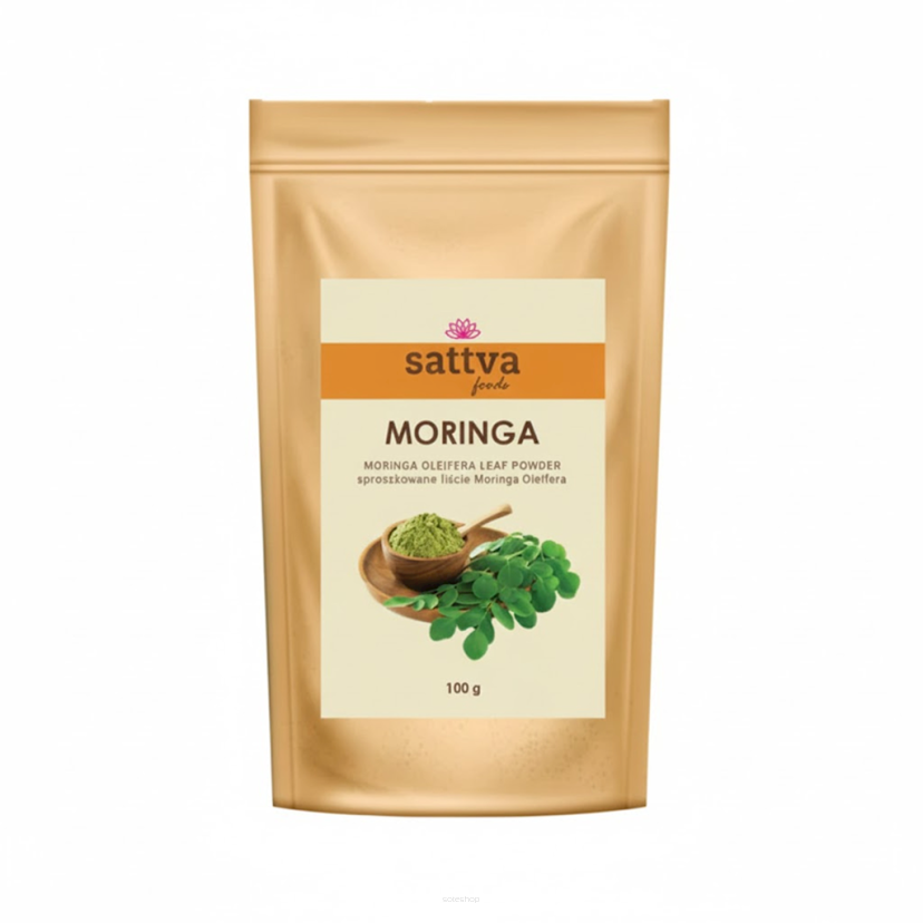 MORINGA OLEIFERA SPROSZKOWANA 100 g - SATTVA (FOODS)