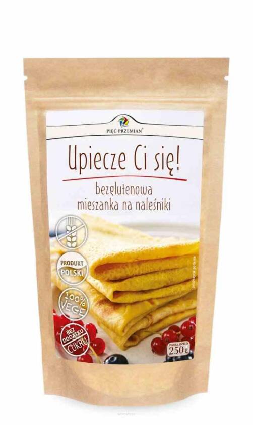 Mieszanka na naleśniki bezglutenowe 250 g - Pięć Przemian