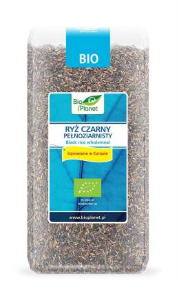 RYŻ CZARNY PEŁNOZIARNISTY (UPRAWIANY W EUROPIE) BIO 400 g - BIO PLANET